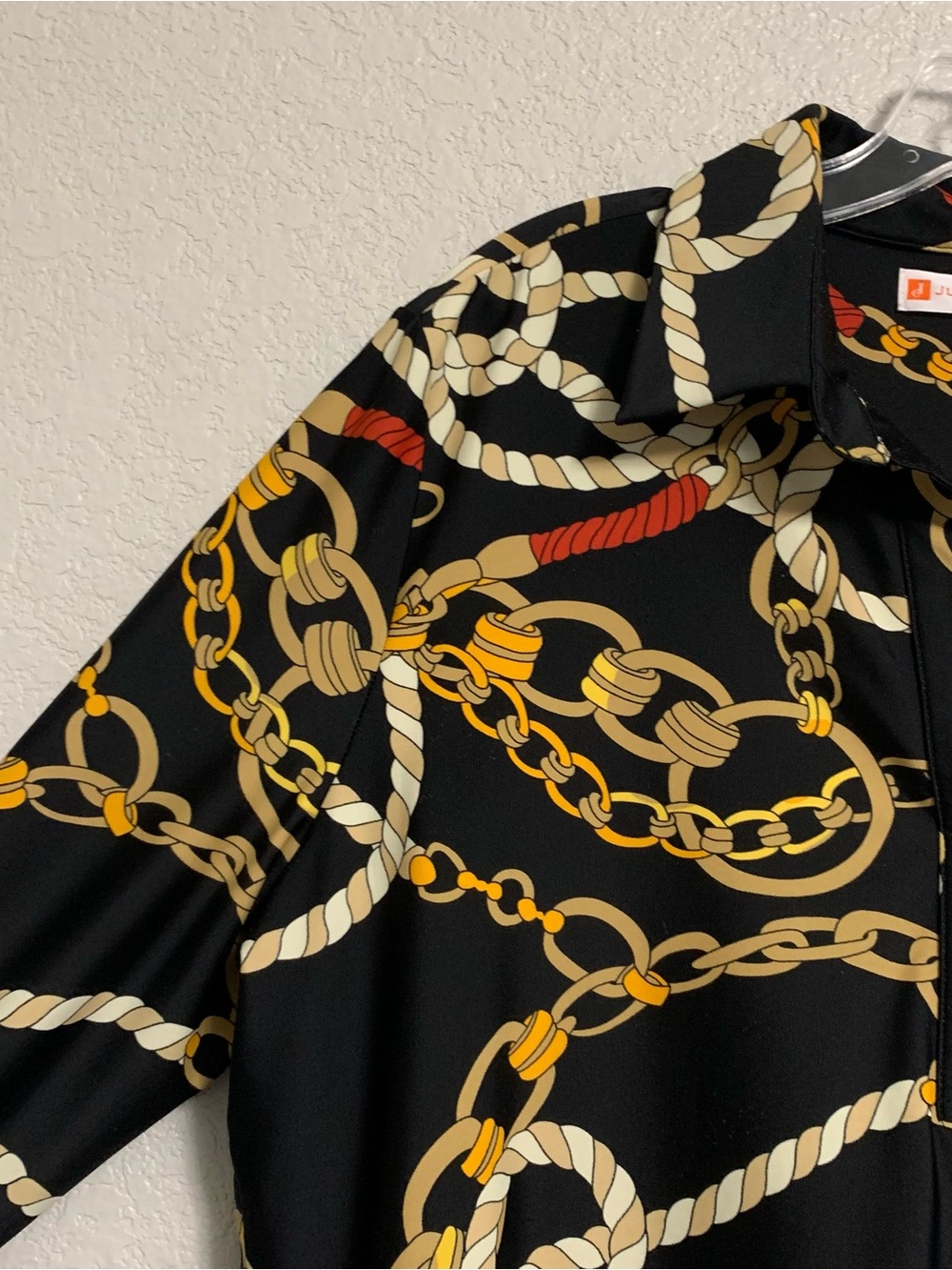 Jude Connally Hadley Top Women XL Ribbons Chains Equestrian Popover Jude Cloth - Picture 6 of 16